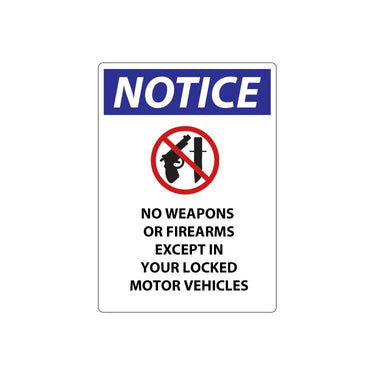 ZING Concealed Carry Label, 7X5, 2/PK- Model 1808S